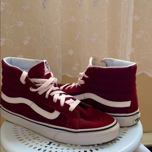 Women’s Sk8 High Top Maroon Vans